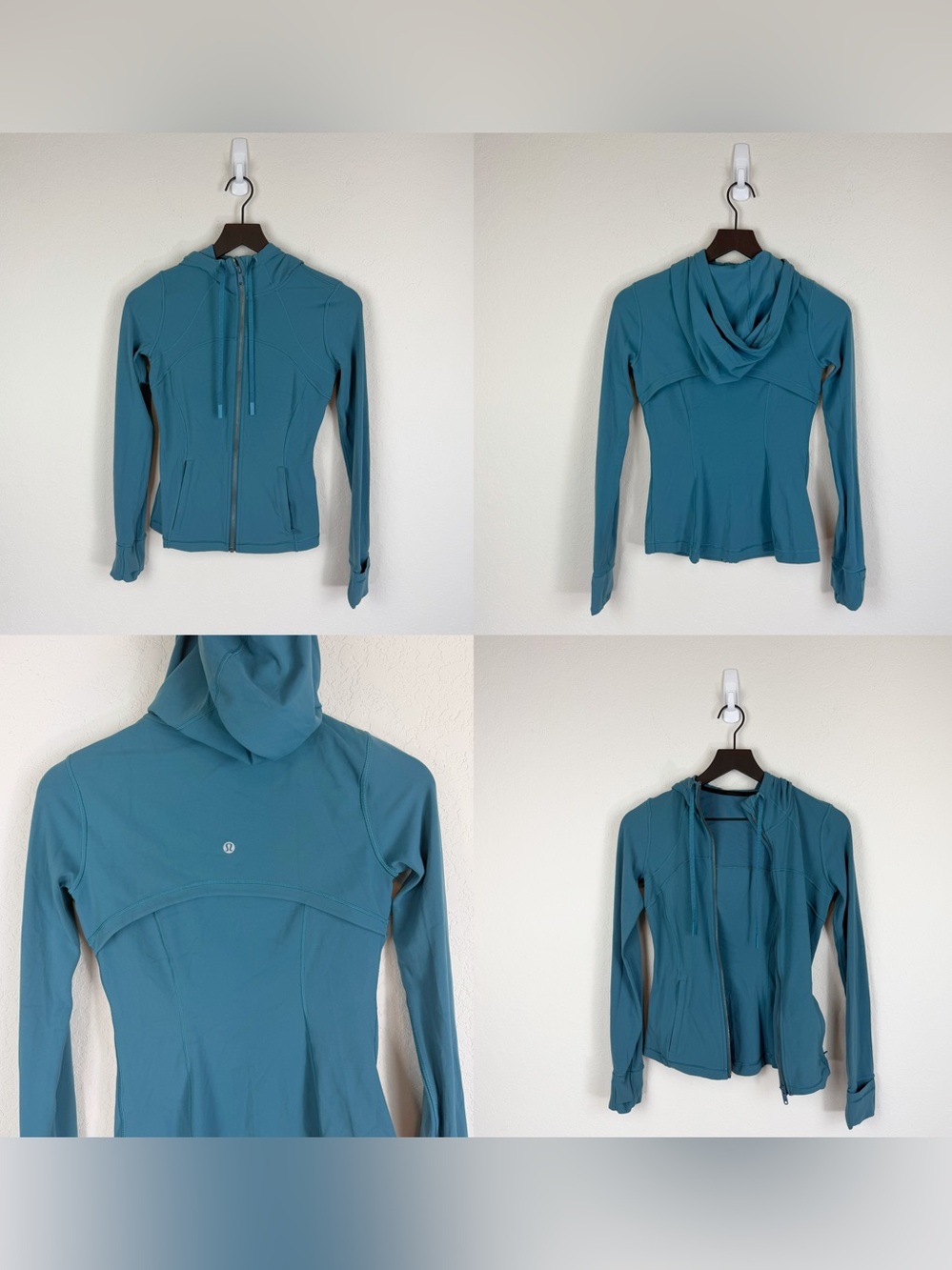 •LULULEMON• Hooded Define Jacket *Nulu Desert Teal Size 6